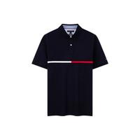 TOMMY HILFIGER/汤米·希尔费格 拼色织带字母刺绣 男士POLO衫