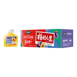 轻快活 轻上100%椰子水整箱装0脂肪电解质水汁饮料饮品清甜 100%含量西梅汁150ml*15