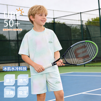 小猪班纳 儿童运动短袖+速干短裤套装