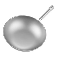  Bambetel 无涂层不粘 纯钛炒锅