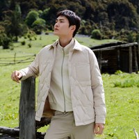 移动端：波司登 奥莱秋季男士创新休闲时尚轻暖短款衬衫领轻薄羽绒服外套
