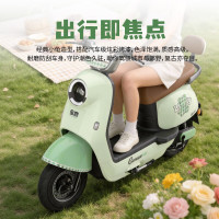 金箭 长续航90公里 电动摩托车 铅酸电池 飞机车把 三档变速 青柠绿/飞机车把/三档变速