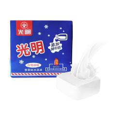 光明 牌 白雪冰砖115g*8块 经典中砖奶砖香草味冰淇淋雪糕新老包装随机发