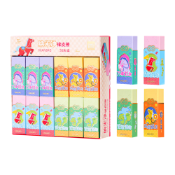 得力 纳米材质手感细腻 橡皮擦 彩马 单块