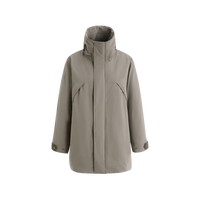 冰洁 BINJORA冰洁95绒长款风衣翻领防风防泼水羽绒服中性薄款通勤风女