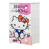  IRIS/爱丽思 密闭款 儿童衣柜 5层【面宽56cm】Kitty粉密闭款