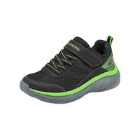 SKECHERS/斯凯奇 轻盈柔软 男童运动鞋 黑色/柠檬色 35