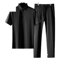 pierre cardin/皮尔·卡丹 冰丝 男士休闲短袖T恤套装