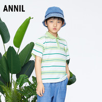 Annil/安奈儿 蜂巢亲肤柔软 儿童短袖T恤