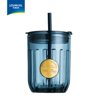 乐唯诗 墨蓝可乐吸管杯（金章）450ml1只