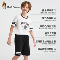  Hush Puppies/暇步士 经典美式休闲 儿童套装 本白 【宽松版】 140