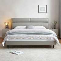 全友 头层牛皮 真皮床  20-25cm(含) 1.8x2米