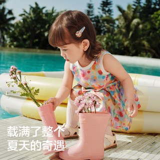  balabala/巴拉巴拉 儿童连衣裙 冰蓝A81503