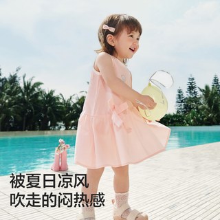  balabala/巴拉巴拉 儿童连衣裙 冰蓝A81503