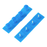 波溜紫防蚊门帘钉纱门粘钉粘扣粘贴网魔术贴纱窗固定卡扣免打孔帘子 咖啡色 2包装