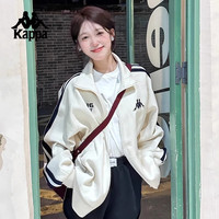 卡帕 背靠背针织宽松开衫男新款运动复古秋季休闲上衣女外套