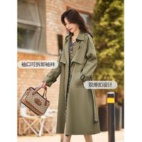  pierre cardin/皮尔·卡丹 宽松气质 女士风衣
