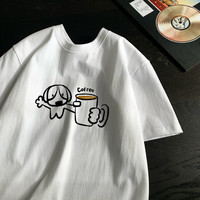 君茵 重磅纯棉 白色 XL 男士T恤