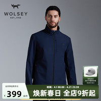 WOLSEY 防风加绒 男士软壳衣  海军蓝 2XL 185