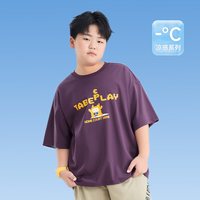 小猪托尼 胖男童短袖T恤儿童夏装中大童青少年短t