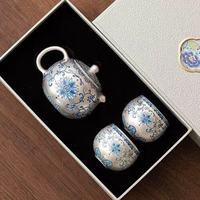 灵沐 新款送长辈鎏银西施壶套3件