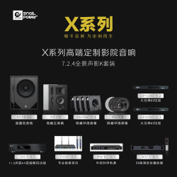 蜗牛 音响 X系列高端定制影院音响 嵌入式隐藏音箱 多声道7.2.4 系统（影院+KTV）30-50平