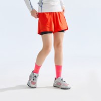 敲开心 HNN儿童假两件运动裤 男女童户外训练长裤儿童运动裤透气防晒高弹