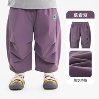 齐齐熊 宝宝裤子夏季男童防水防晒裤2026新款九分裤
