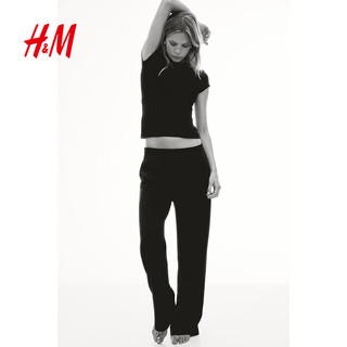  H&M 宽松直筒 女士卫裤