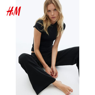  H&M 宽松直筒 女士卫裤