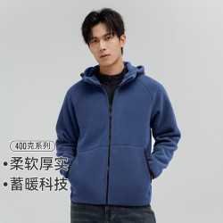 拓路者 400g摇粒绒 灰蓝色 2XL 男士夹克