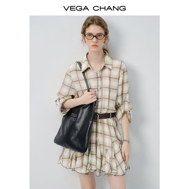 VEGA CHANG 女士衬衫连衣裙 10152469510764