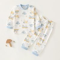 贝贝怡 儿童秋衣裤纯棉春夏宝宝婴幼儿分体衣服睡衣家居服内衣套装