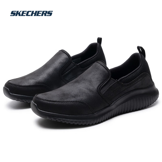 斯凯奇 男鞋 春秋新款一脚蹬穿脱休闲鞋 8790000-BBK