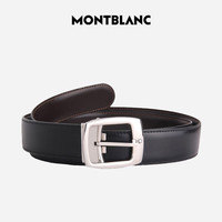 万宝龙 男士牛皮针扣腰带 9695 黑色