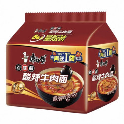 康师傅 酸辣牛肉面110g*5连包