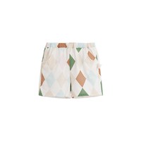 white wheat whitewheat儿童2025夏季新款两件套女宝纯棉短袖套装男童衬衫短裤