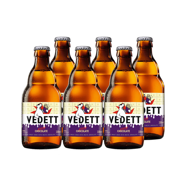 白熊 白巧克力风味白啤精酿啤酒330ml*6瓶