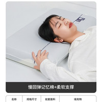 移动端：多多汇 小拉缇水光枕 记忆棉枕头 42x70x0cm 白色