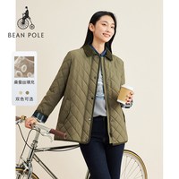 BEANPOLE 桑蚕丝填充BEANPOLE滨波  女士松弛老钱风多色狩猎型绗缝棉服外套