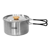  格术 便携 不锈钢煮锅