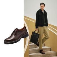 ecco 德比鞋男 亮面厚底皮鞋 都市奥斯陆550224