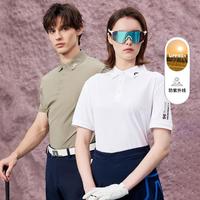 J.Lindeberg 金·林德伯格 热卖款2026春防晒情侣修身翻领T恤POLO