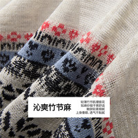 GIORDANO/佐丹奴 竹节肌理感提花镂空 女士针织衫 绑带