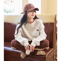 TONLION/唐狮 百搭 卫衣 053款/米杏色