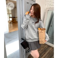 TONLION/唐狮 百搭 卫衣 069款/浅麻灰