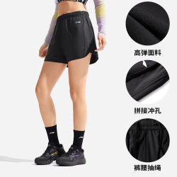 李宁 健身女士运动短裤AKSV524-1