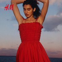 H&M 绑带式细吊带 女士连衣裙