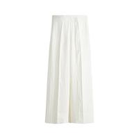 H&M 1296523 斜纹布阔腿裤 白色 44 170/84 女士休闲裤
