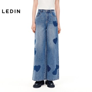  LEDIN/乐町 联名 女士牛仔裤
